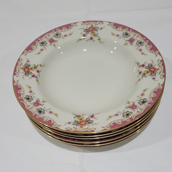 Mikasa-Shelly-Rim Soup Bowls-(6) - Picture 3 of 5